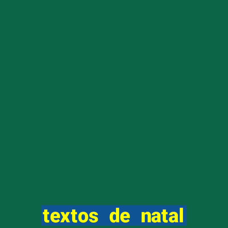 textos de natal para leitura